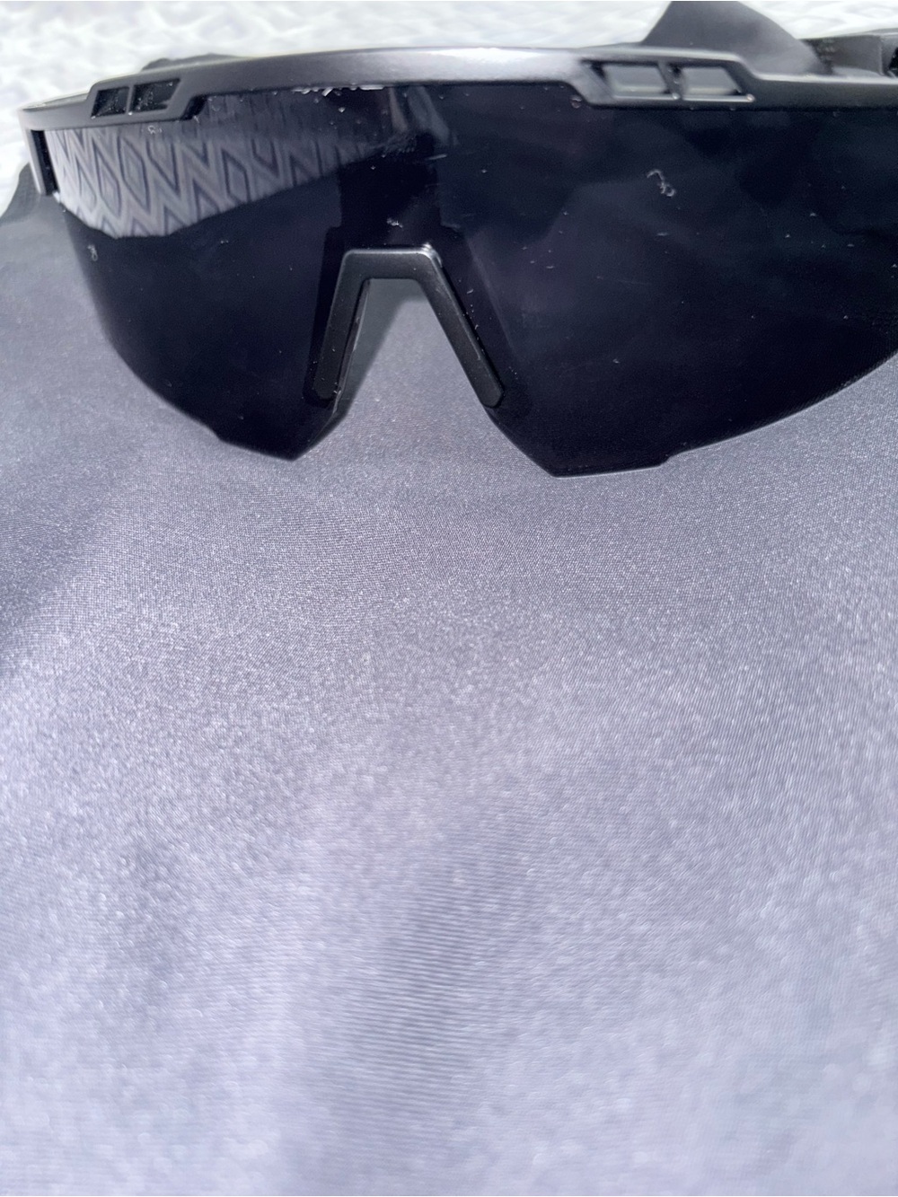 SHEIN Men's Black Sport Shield Sunglasses